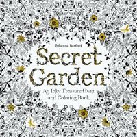 Secret Garden: An Inky Treasure Hunt and Coloring Book (for Adults, Mindfulness Coloring)